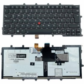 Resim Notespare Lenovo Ile Uyumlu Thinkpad 20a3, 20ah, 20aj, 20ak, 20al, 20am Notebook Klavye Işıklı Siyah Tr 