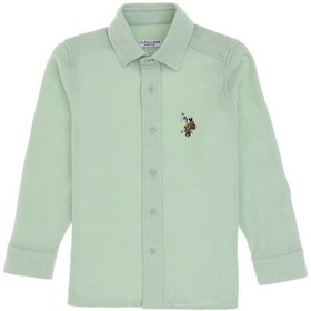 Resim U.s. Polo Assn. Erkek Çocuk Su Yeşili Gömlek Örme 50300752-vr048 Su Yesılı 