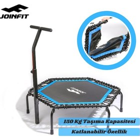 Resim Joınfıt Katlanabilir Tutunmalı Fitness Trambolin Mavi 
