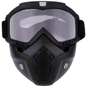 Resim Mükemmel Bisiklet Binme Motokros Güneş Gözlüğü Kayak Snowboard Gözlük Maske Gözlük Kask Taktik Rüzgar Geçirmez Motosiklet Kaskı Gözlük Maskelerşeffaf 