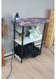 Resim İyimi Ekinezya Smart Fix Dolaplı Raflı Sabit Ütü Masası Love 