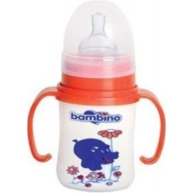 Resim Bambino Geniş Ağızlı Kulplu Biberon 