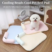 Resim 2-in-1 Pet Yatağı ve Yastık Köpekler ve Kediler için - Serinleyici Buz Bellek Köpük Köpek Yatağı, Kaymaz Yüzey, Çıkarılabilir Yıkanabilir Yaz Matı, Polyester Fiber Dolgu, Küçük/Orta/Büyük Köpekler için Kare Tasarım, Rahat Ev Dekoru, Rahat Pet Mobilyaları, Orta Köpek Yatağı, Peluş Pet Mobilyaları, Yüksek Kaliteli Malzeme, Pet Sevgilileri 