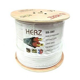 Resim Herz RG6U4 500 M Beyaz Uydu Anten Kablosu 