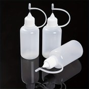 Resim 1 Adet Hassas Yapım Tutkal Şişesi - 30ml İğne Uçlu Aplikatör, Yeniden Doldurulabilir & Kolay Sıkma, Boya Quilling ve İnce Projeler İçin İdeal (Sadece Boş Şişe, Tutkal Dahil Değildir!) 