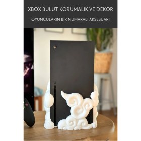 Resim Göktürk3D Xbox Series x Oyun Konsolu Koruyucu Dekorasyon | Xbox Series x Koruyucu | Xbox Series x Bulut Dekoru 