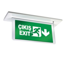 Resim Arsel Orion AEB-39223-L Sıva Altı Acil Çıkış Yönlendirme Armatürü Şebekeden ve Kesintide 180 Dak. Ya 