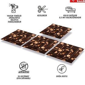 Resim Tink Kendinden Yapışkanlı Ahşap 001 Desenli Pvc Karo 30x30 Cm 