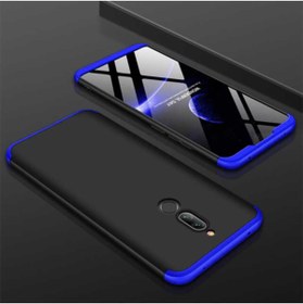 Resim Nezih Case Xiaomi Redmi 8 Uyumlu Kapak 360 Tam Koruma 3 Parça Slim Sert Silikon Kılıf Siyah/mavi 