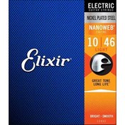 Resim Elixir 12052 Nanoweb Light Elektro Gitar Teli (10-46) 