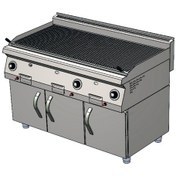 Resim Karacasan Endüstriyel 900 Seri Dolaplı 120 Cm Lpg Tüplü Sulu Balıksırtı Izgara Krcs.eızdsbgl.1290 