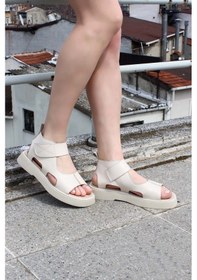 Resim Hakiki Deri Kadın Klasik Sandalet 281za20755 001 