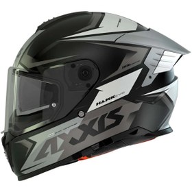 Resim AXXIS HAWK SV EVO IXIL A02 MATT TITANIUM MOTOSİKLET KASKI ECE 22.06 ve DOT 