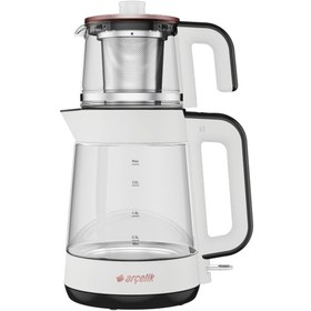 Resim 1900W, 2000ML, Çift Cam Siyah Çay Makinesi 