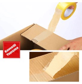 Resim Koli Bandı 45 mm x 100 mt Şeffaf Güçlü Yapışkanlı Kopmayan Bant 