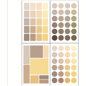 Resim 4 Yaprak Renkli Etiketler Degradeli Çıkartma Sevimli Kırtasiye Çıkartma Dıy Scrapbooking Günlük Dergi Dekorasyon Belge Düzenleme İşaretleme 