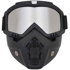 Resim Dancemonkey Yol Sürme Rüzgar Motosiklet Maskesi Hava Gümüş Gözlüğü Evrensel Geçirmez Çıkarılabilir Cbtx Açık 