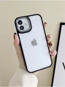 Resim Musal Iphone 11 Uyumlu Akrilik Kaplama Şeffaf Renkli Lens Koruma Çerçeveli Moda Luxury Kılıf 