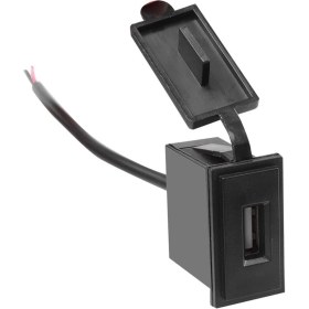 Resim Xiaoai Yfcaiheng Araba Kablosu Adaptörü Mini USB Şarj Soketi 2.4A 12 V Motosiklet Oto Kamyon Atv Tekne Araba Rv Otobüs Güç Adaptörü Çıkışı (Yurt Dışından) 