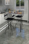 Resim Kenzlife Knsz Masa Sandalye Takımı Hem105zengin Grisyh 100*040 2 Sandalye Syhsyh Kolçaklı 
