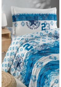 Resim Ranforce Genç Nevresim Takımı Roberto Mavi 