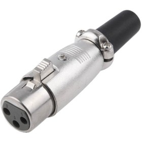 Resim 3 Pin XLR Lehim Tipi Metal Enstrüman Konnektörü 