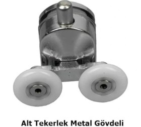 Resim Eym Duşakabin Tekerleği 4 Lü Set Metal Gövde Teker Çapı 24 mm 