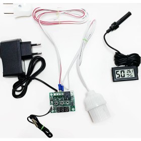 Resim Hazır Kurulu Kuluçka Termostat Ayarı Yapılmış Higrometre thr250 