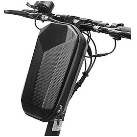 Resim Ankatek Eva Hardshell Suya Dayanıklı Bisiklet Scooter Ön Çantası Siyah Siyah Siyah 