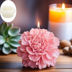 Resim 1 adet Silikon 3D Hibiskus Çiçeği Mum Kalıbı - DIY El Yapımı Sabun ve Aromaterapi Balmumu Kalıbı, Düz Taban Tasarımı, Düzensiz Şekil, Benzersiz Mumlar, Esansiyel Yağlar ve Dekoratif Ürünler için Mükemmel, Mum Yapımı Malzemeleri 