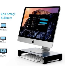 Resim Newolexx Çok Amaçlı Monitör Laptop Notebook Standı Yükseltici Sehpa Siyah Metal 