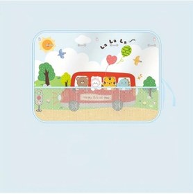 Resim Chuangyinshop Happy Bus Emici Askili Araba Guneslik Yan Camlar Icin Kolay Takilir Izolasyon Saglar 