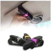 Resim Ct-stones Araç İçi Güneşliğe Takılan 2'li Gözlük,kart,para Takmalık Aparat Çok Renkli 