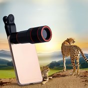 Resim 1 HD 8x optik zoom klipsli akıllı telefon teleskop lensi, plastik, pil gerektirmez, gelişmiş gece fotoğrafçılık etkileri ile, yıldız gözlemi ve açık hava keşfi için mükemmel. 