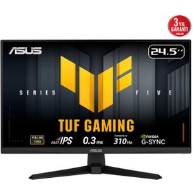Resim ASUS TUF GAMING VG259QMR5A 24.5″ 240Hz 0.3ms Gaming AI ELMB Sync Full HD Fast IPS Gaming (Oyuncu) M 
