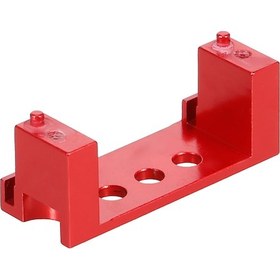 Resim Lemestar Alüminyum Servo Tutucu, 1/14 1/12 Rc Araçlar İçin Wltoys 144001, 124019, 124018 Uyumlu , Kırmızı 
