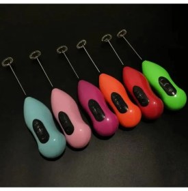 Resim Mehat Pilli Mini Mixer Kahve Süt Köpürtücü Karıştırıcı Çıprıcı Cappuccino Mixer 