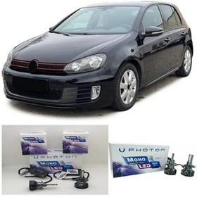 Resim Vw Golf 6 2009-2012 Mk6 Photon Mono Kısa Far H7 Led Zenon 