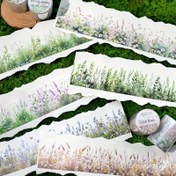 Resim Botanik Mutluluk Washi Bant - Su Geçirmez PET Şeffaf Dekoratif Yapışkan, Scrapbooking, Günlükler, Planlayıcılar & DIY El İşleri İçin 