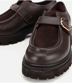 Resim Hotiç Kadın Süet Deri Kahverengi Toka Detaylı Yüksek Tabanlı Günlük Loafer 01ayh314360a480 Kahverengi 