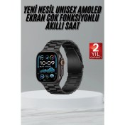 Resim Ultra 3 Kordonlu Amoled Ekran Akıllı Saat Çok Fonksiyonlu Uyku ve Sağlık Takibi 