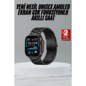 Resim Ultra 3 Kordonlu Amoled Ekran Akıllı Saat Çok Fonksiyonlu Uyku ve Sağlık Takibi 