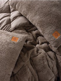 Resim Cotton Box 4112-cb Pelus Tk Yorgan Set Bej Bej 