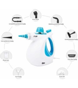Resim NV602 Mini Steam Cleaner Çok Fonksiyonlu 9 Parça Buharlı Temizlik Makinesi 
