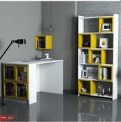 Resim Variant Box Kitaplık Ve Çalışma Masası Takımı - Beyaz / Sarı Beyaz 