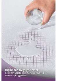 Resim Pamuklu 4 Köşe Lastikli Sıvı Geçirmez Yatak Koruyucu Alez 140x20 