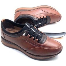 Resim Derilax Hakiki Deri Tam Ortopedik Erkek Ayakkabı-Taba 