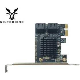 Resim Dashanshop Nıutoubırd Pcıe 1x 4 Port Sata 6gbps Genişletme Kartı Ssd Hdd Yükseltme Tak Çalıştır 
