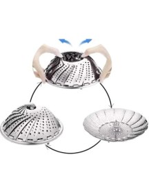 Resim Bilfold Paslanmaz Çelik Buharda Pişirme Sepeti 