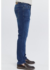 Resim Regular Fit Jean Martin Yüksek Bel Standart Kesim Esnek Kot Pantolon C336 001 